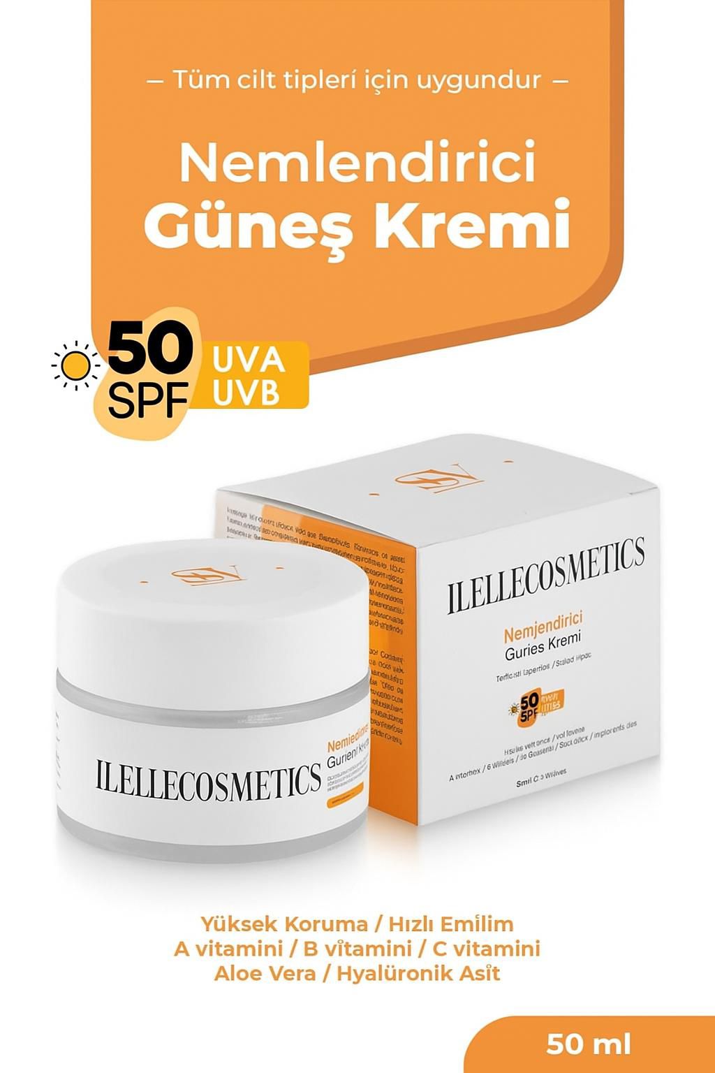 Nemlendirici Güneş Kremi 50 SPF